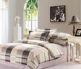 廠家直銷 斜紋環保印花條紋格子全棉床上用品四件套批發團購價格、圖片及材料詳解